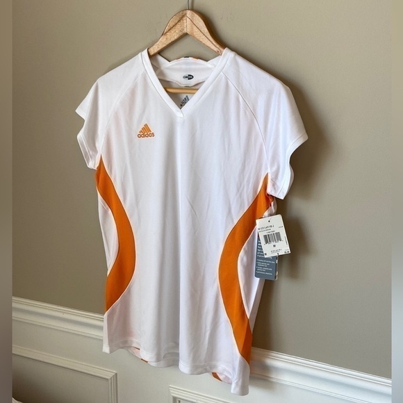 Adidas NWT Women’s Orange/ White Volleyball Clima Cool Jersey - Medium - Picture 2 of 8